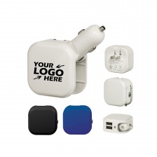 Dual Port AC/USB Car Charger